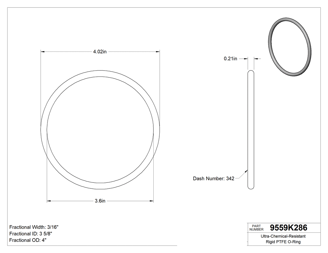 Technical drawing - 9559K286